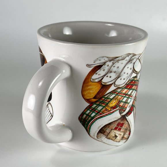 Vtg Golf Coffee Cup Mug Ceramic Potpourri Sports Nostalgia Denny Burkhart 90s - Picture 4 of 9